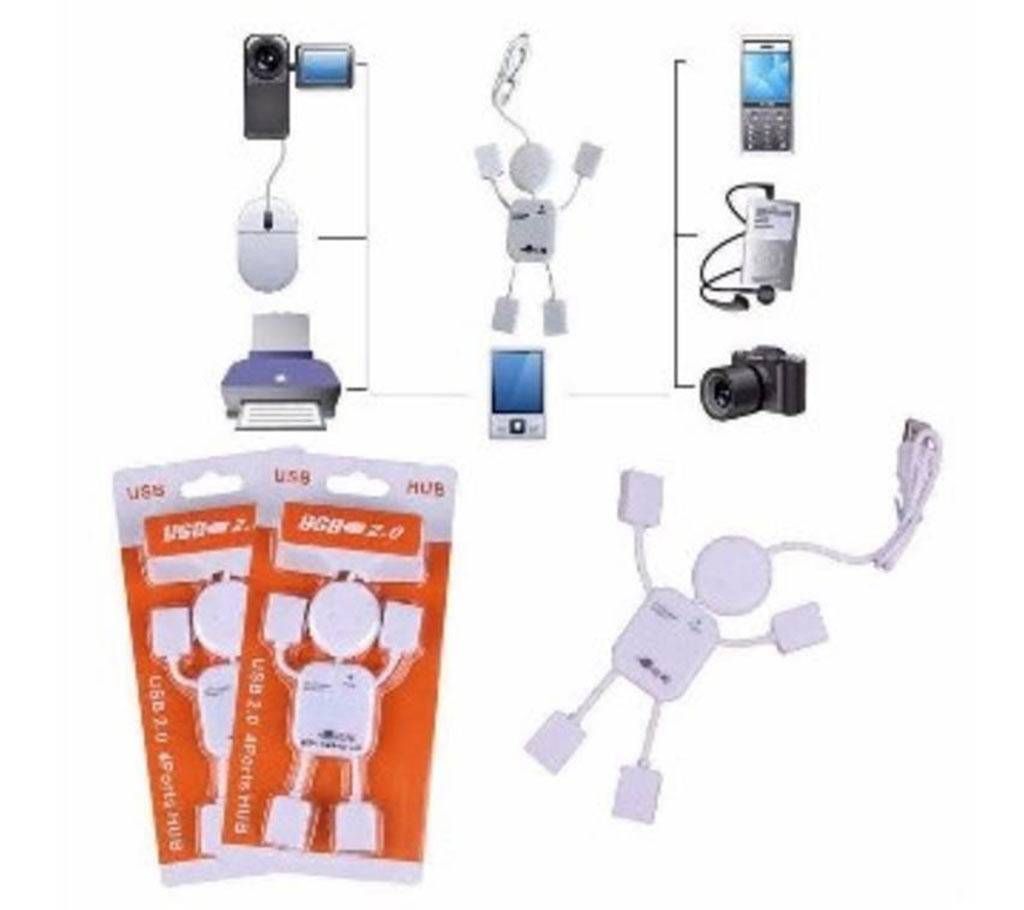 Human shaped 4-PORT USB hub 
