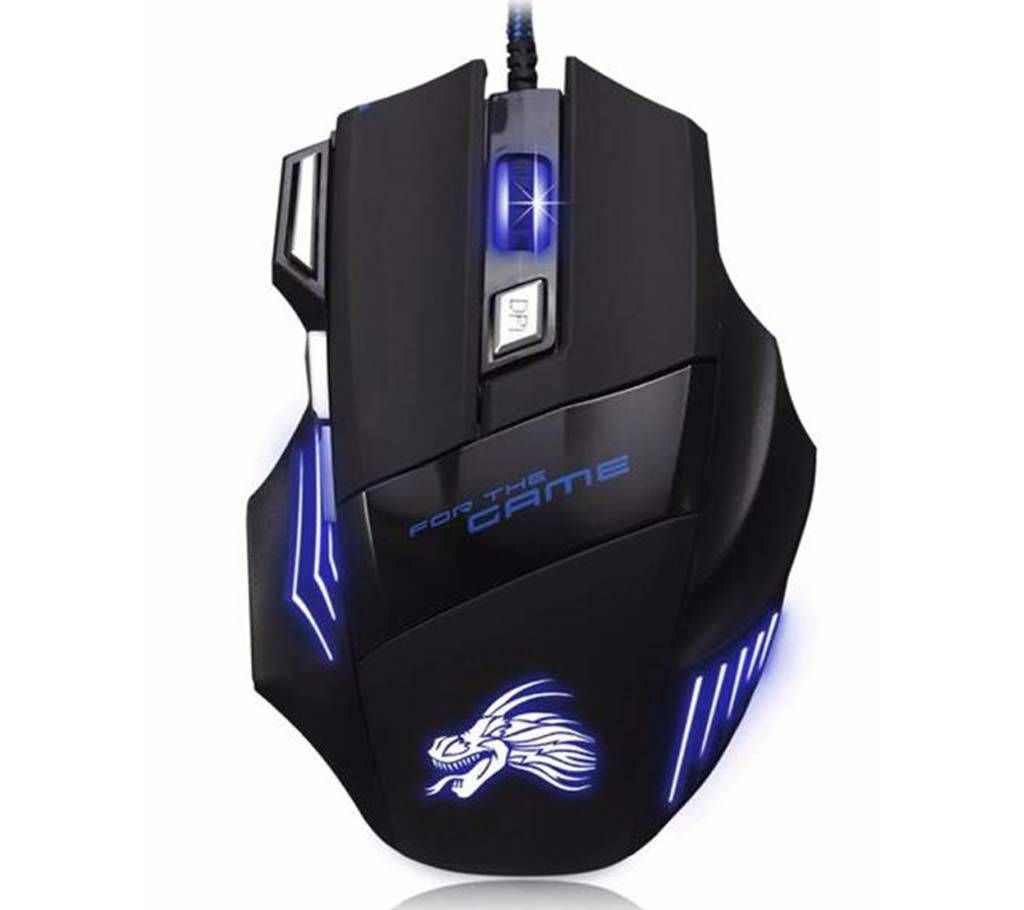 5500 DPI 7 Button LED Optical USB Wired Gaming Mouse For Pro Gamer