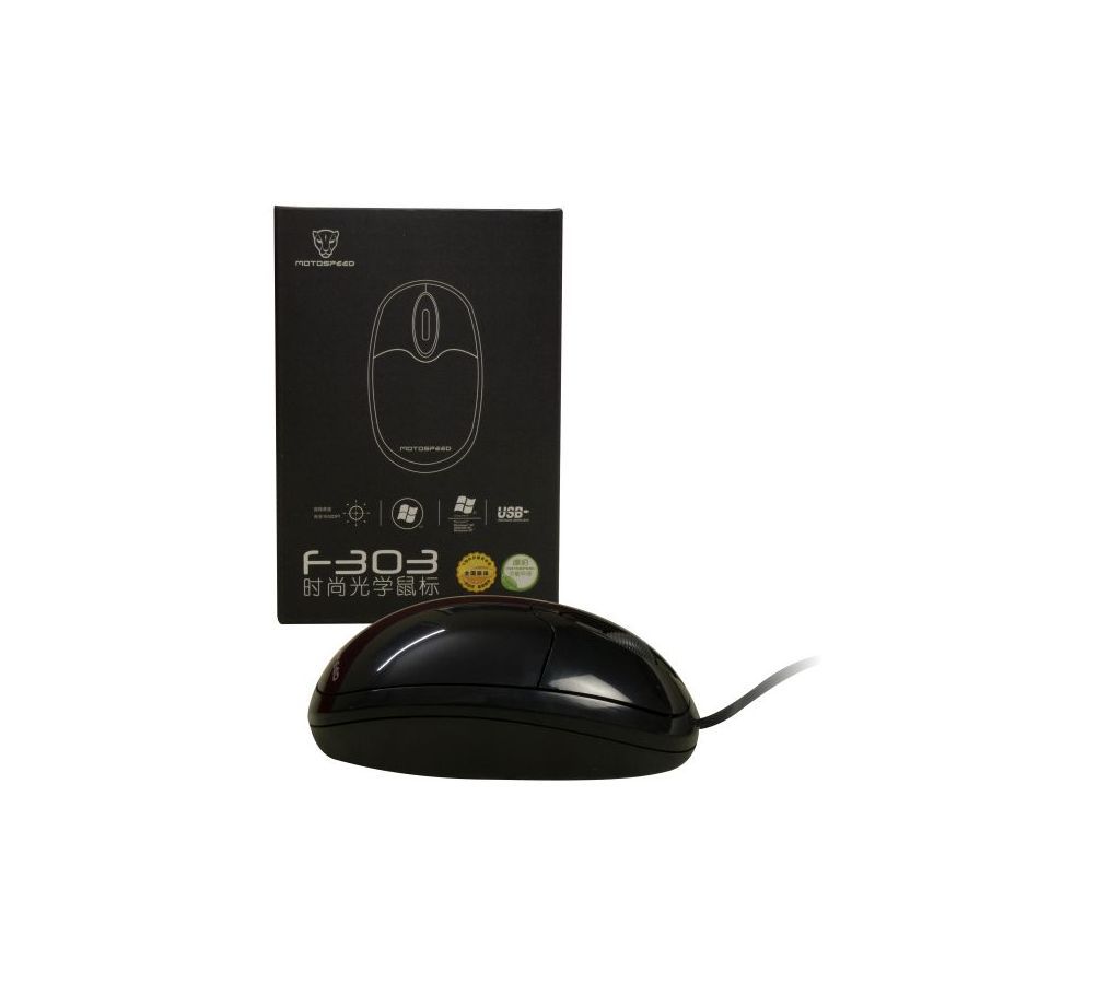 Motospeed F303 USB Wired Optical 1000dpi Mouse