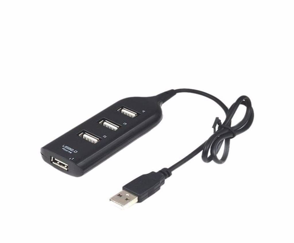 4 Port USB HUB - Black