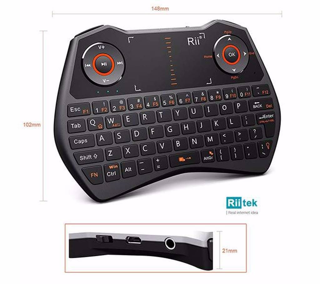 Rii K28 5 in 1 Mini Wireless Keyboard