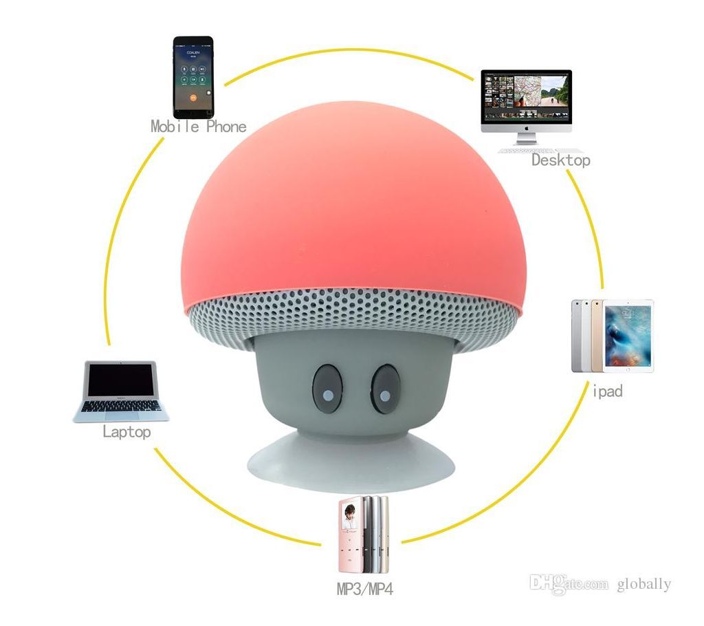 Mini Mushroom Speakers Subwoofers Bluetooth Wireless Speaker