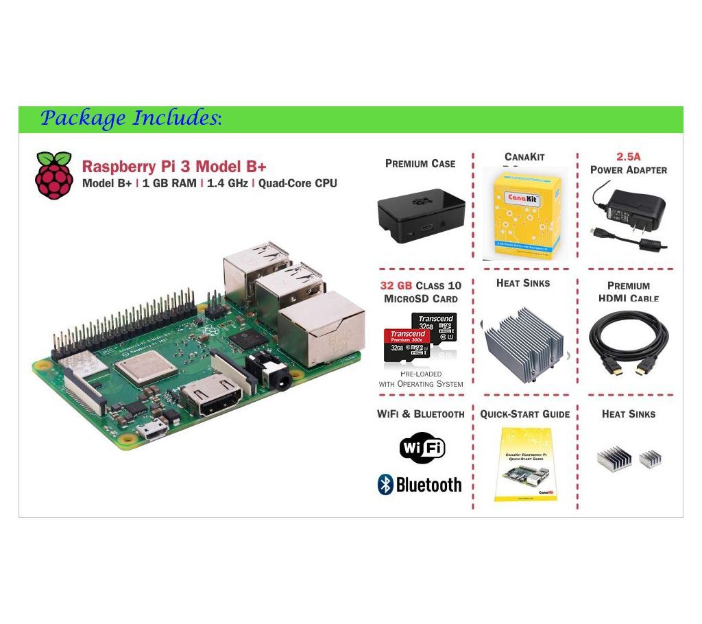 Raspberry PI 3 B+ Basic Kit