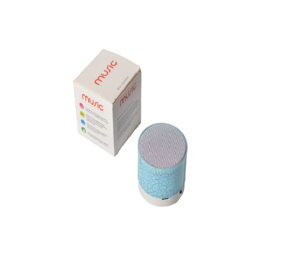 LED Light Mini Bluetooth Speaker - Blue-1pcs 