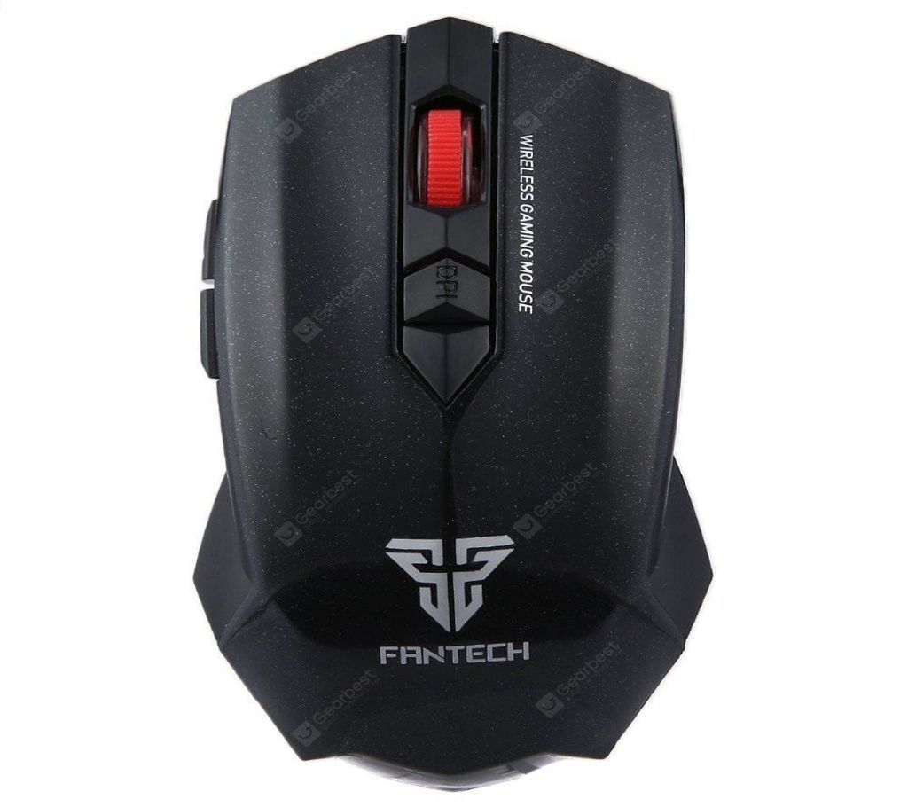 Fantech WG7 2000DPI 2.4GHz Wireless 6 Button Gaming Mouse  Black  BCL