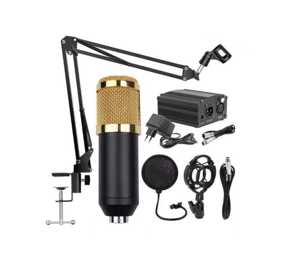 BM-800 Scissors Profession Studio Condenser Microphone Broadcasting Recording Desktop Mic Stand Kit Mounting Sets - DNM