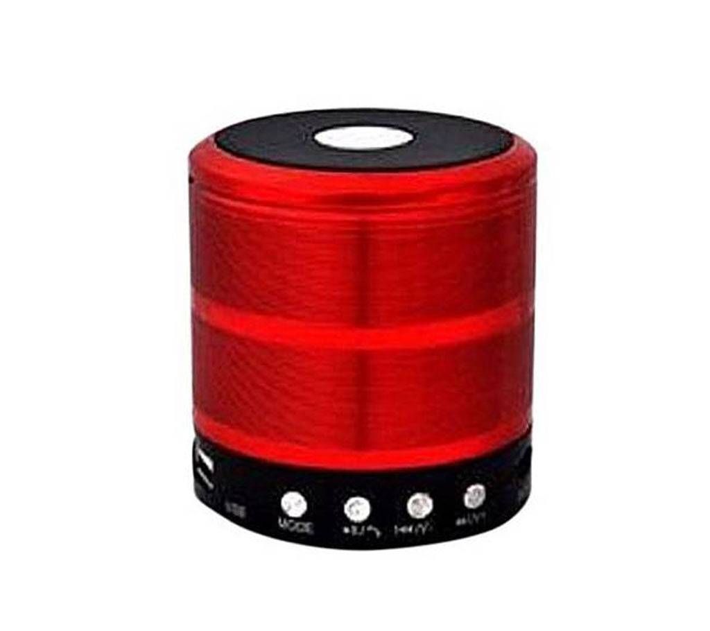 Mini Bluetooth Wireless Speaker WS-887 - Red