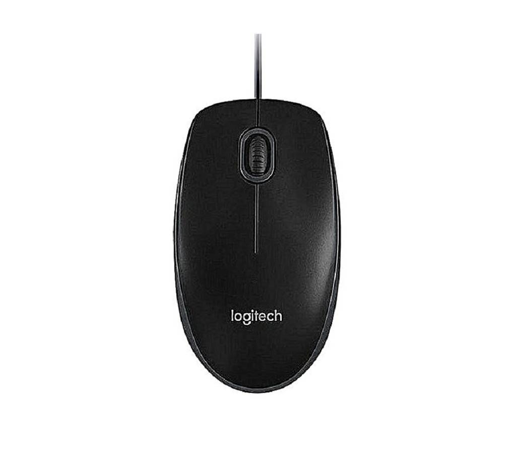 Logitech Wired Optical USB Mouse B100 Black