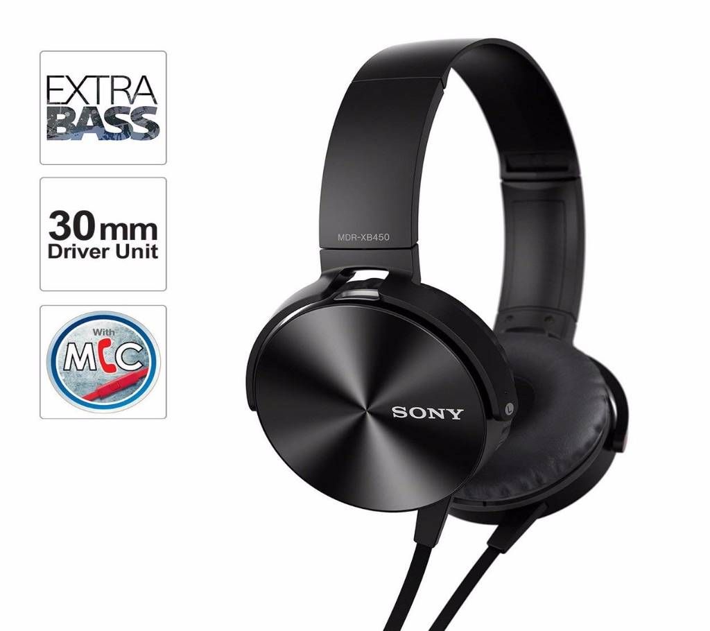 Sony Extra Bass On-Ear Headphones with Mic