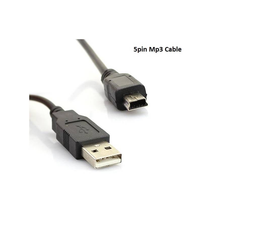 mini 5 pin micro USB MP3 cable
