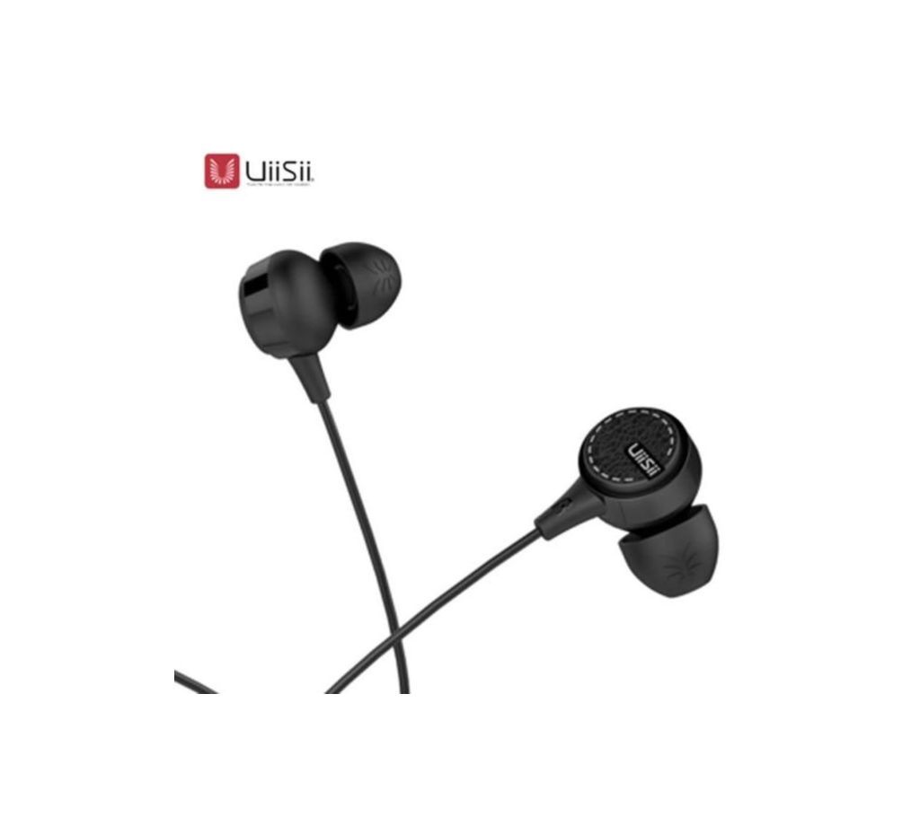 UIISII U8  In-ear Mobile Phone Earphone - Black - GNG