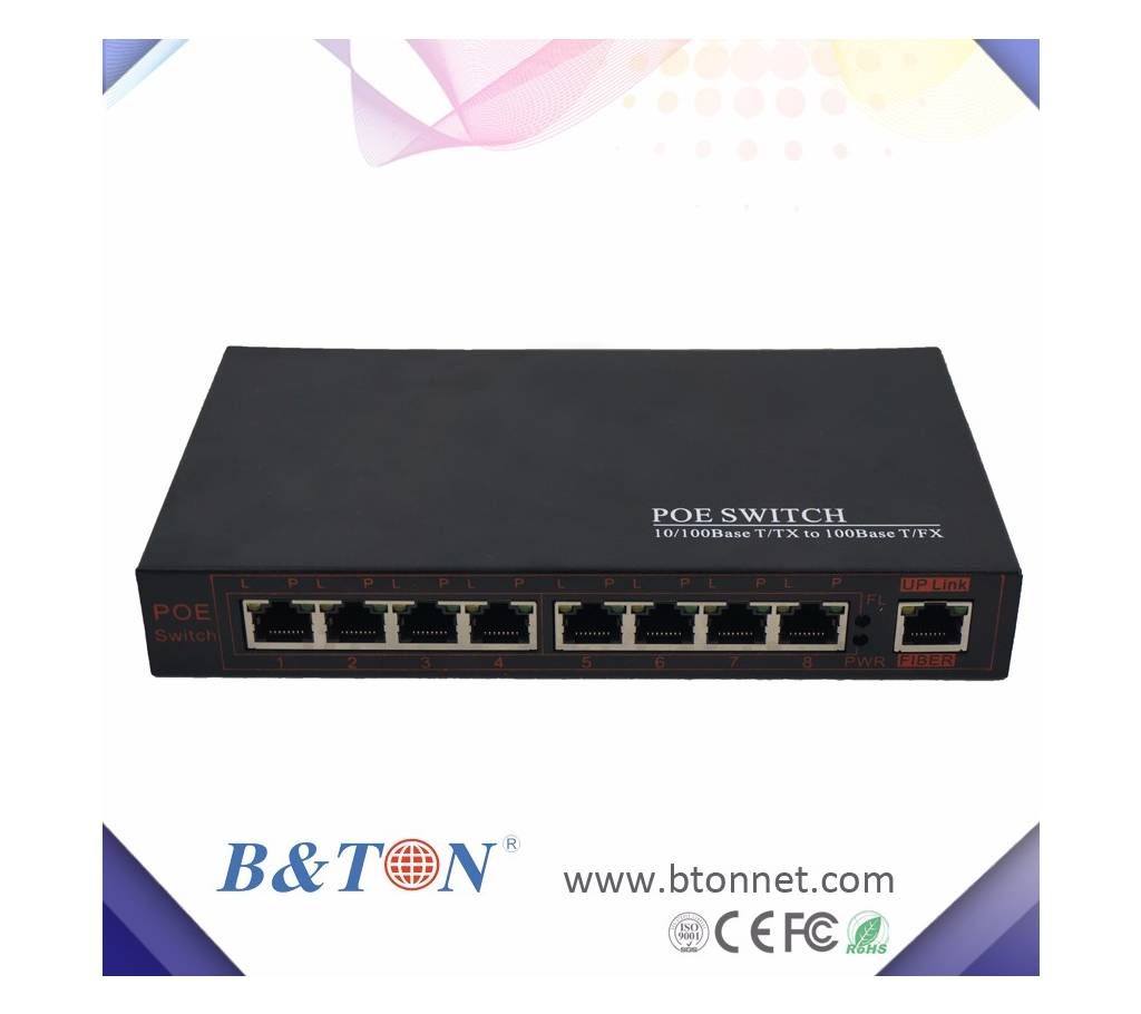 Full Gigabit(100/1000) 8 POE+2RJ45