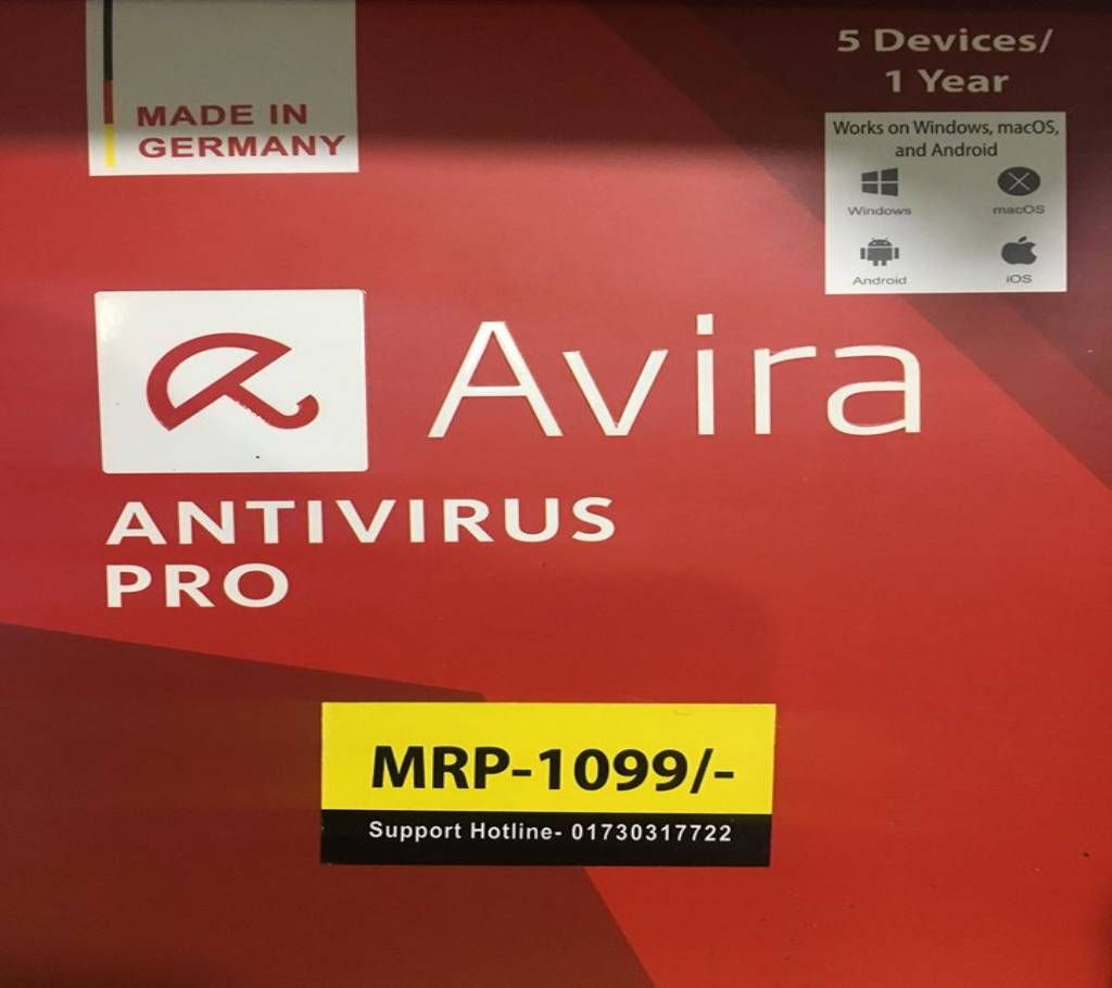 Avira Antivirus PRO + Internet Security 2018 - 5 Device