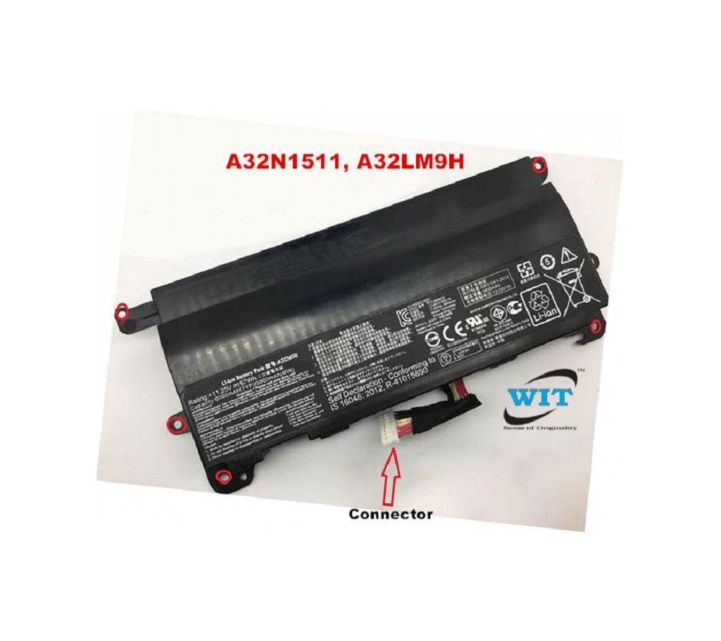 Asus ROG A32N1511 0B110-00370000 A32LM9H G Series G752v, G752VL, G752VT, G752VM G752VT G752VY laptop original internal battery