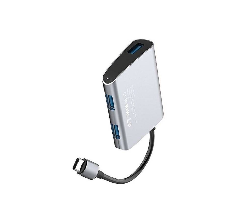 Baseus USB 3.0 and USB 2.0 Concentrator Hub Adapter - Grey
