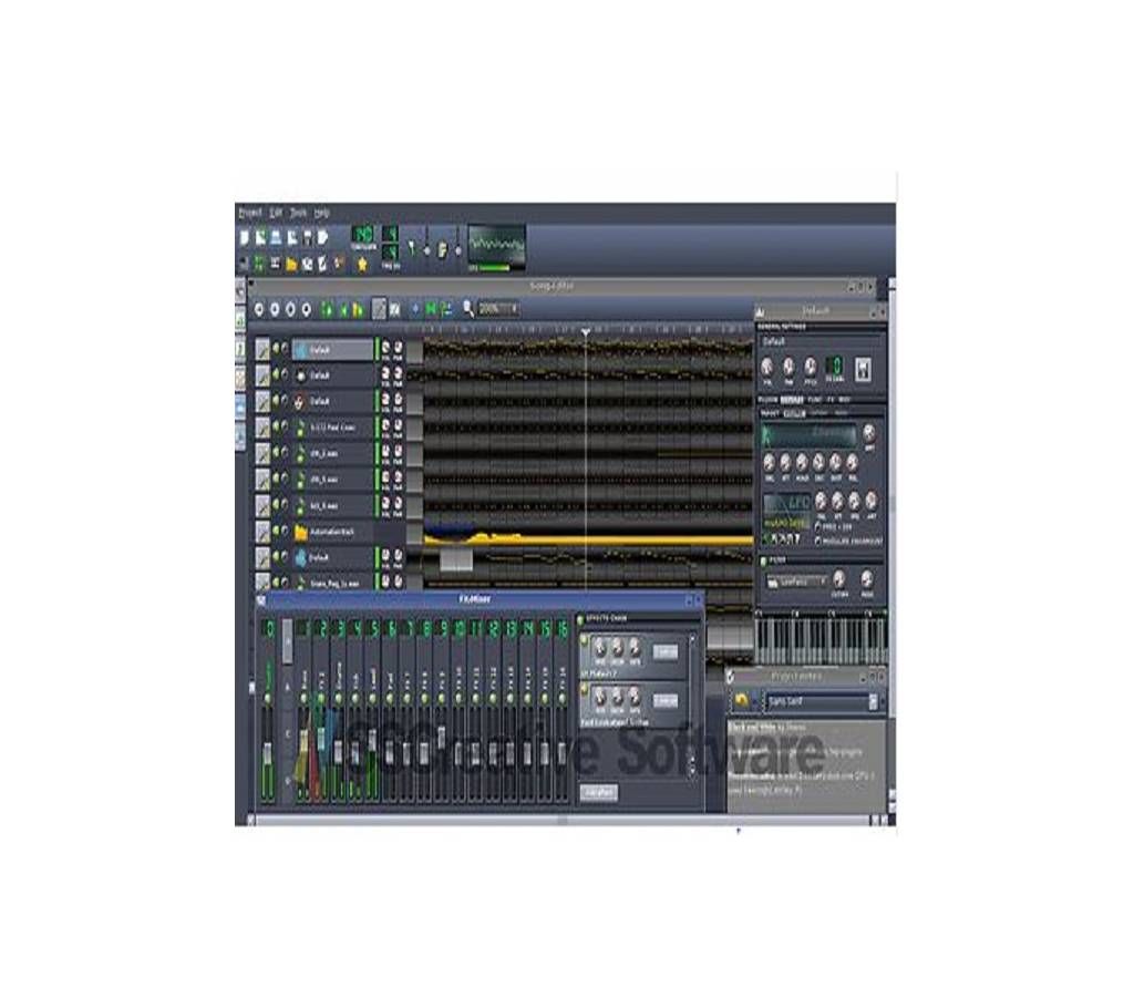Music Production Studio Multi-Track Editing Recording Mixing Software FL