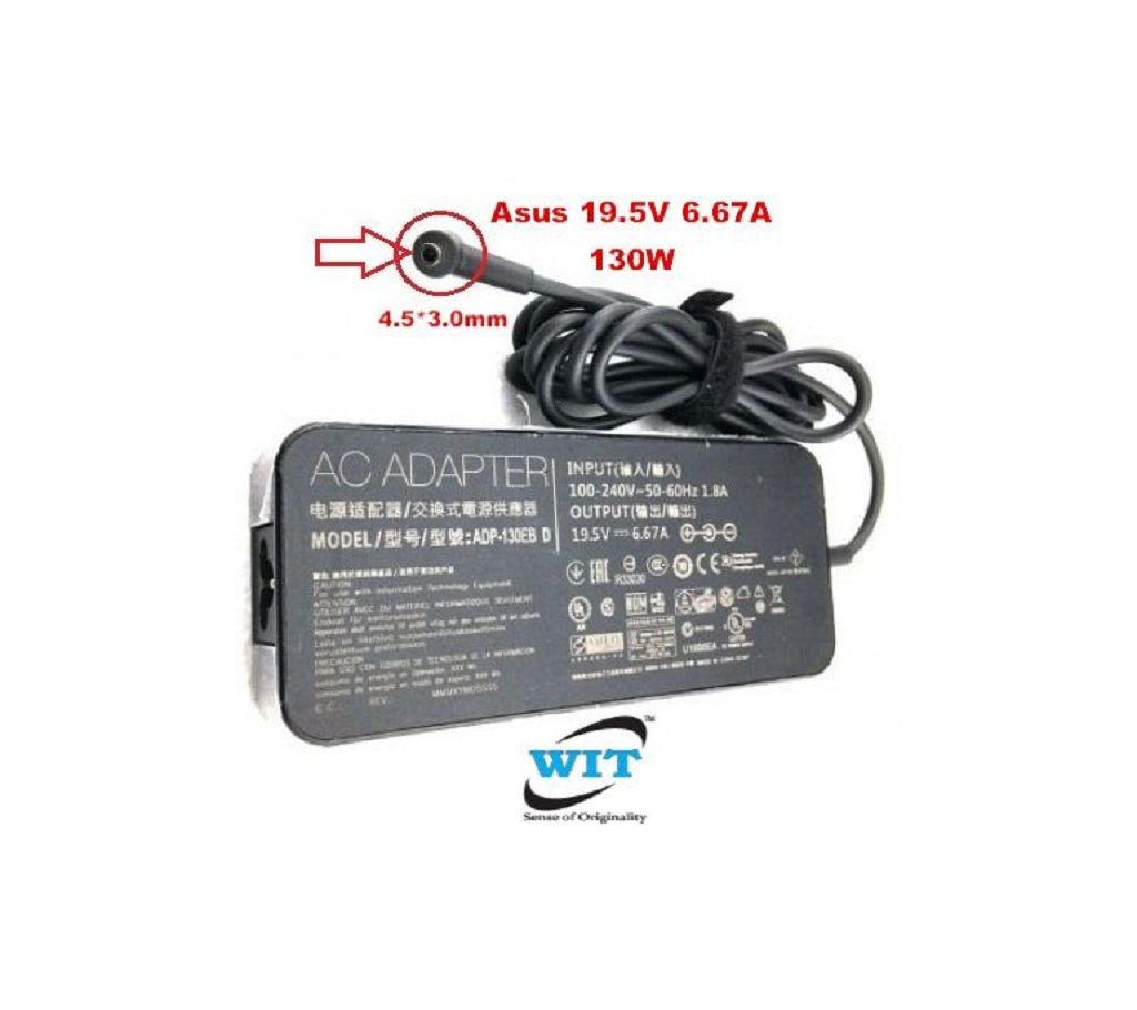 Asus 19.5V 6.67A 130W 4.5*3.0mm Original Power Adapter for Asus Zenbook NX500JK Asus 130W Adapter