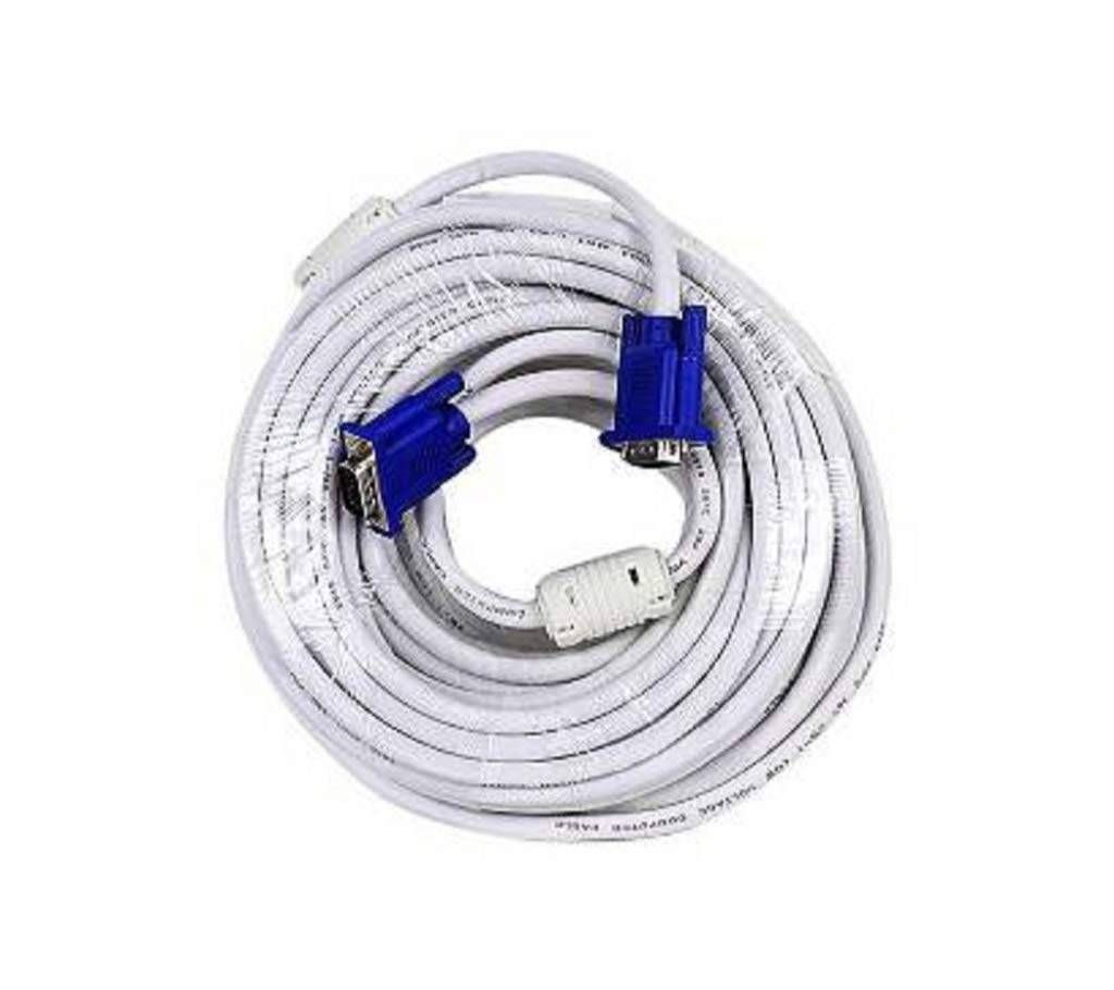 20M Monitor VGA Cable - White