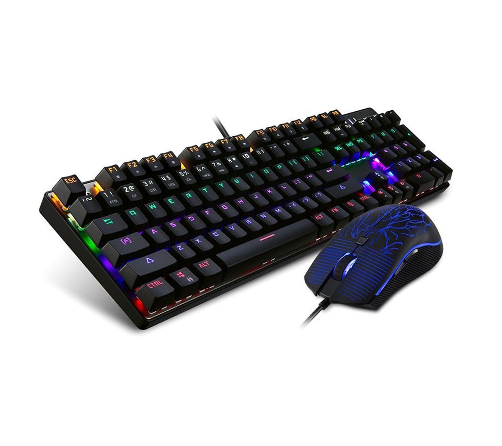 MotoSpeed CK666 NKRO Optical Mechanical RGB Gaming Keyboard And Mouse Combo