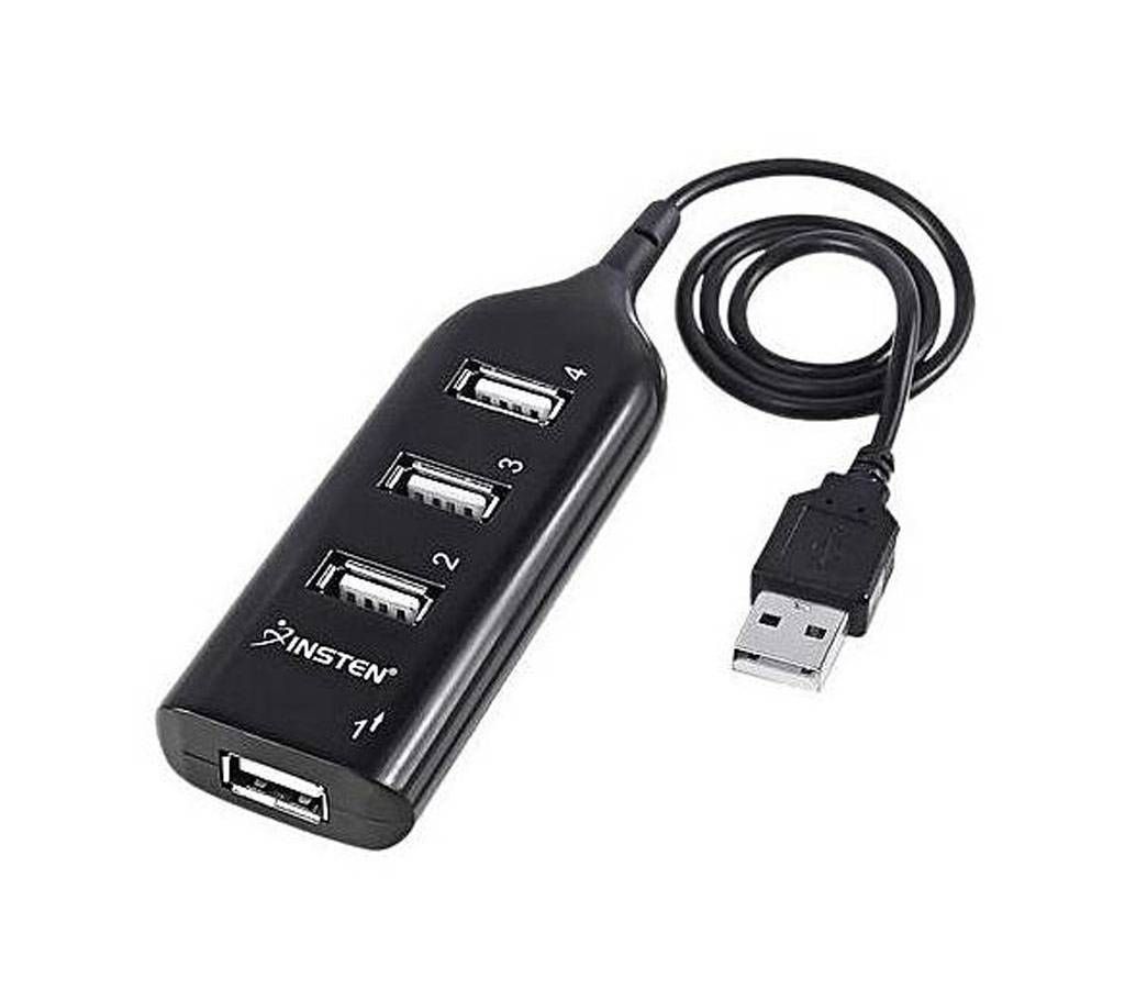 Shadow Computer and Laptop USB Hub 3 Port - Black