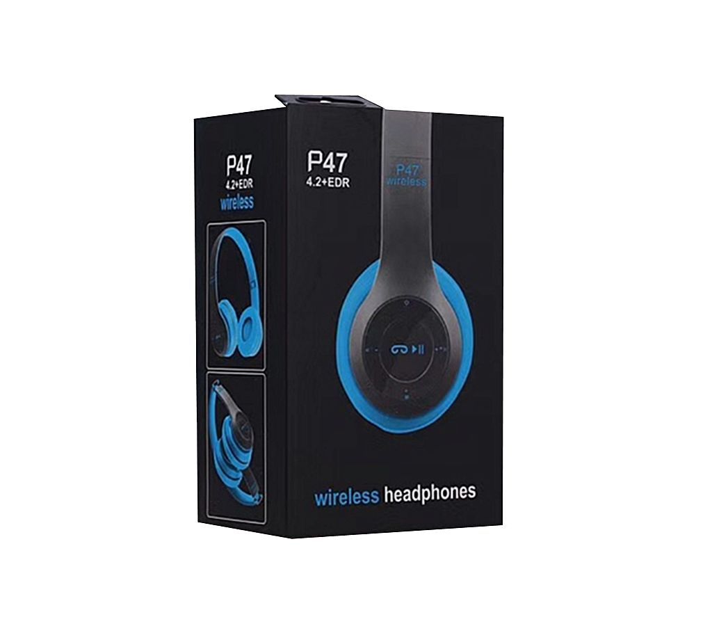 P47 Wireless Bluetooth Headphone With SD Card Slot