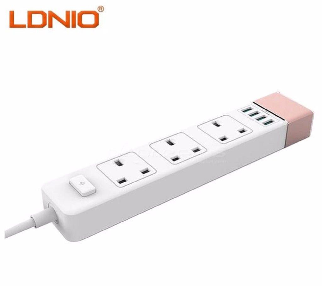 Ldnio 3 Outlet Multiplug & 4 Port USB Hub