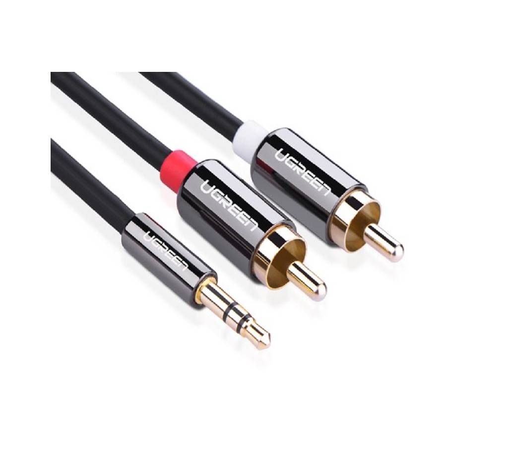 3.5mm male to 2RCA male cable 5M
