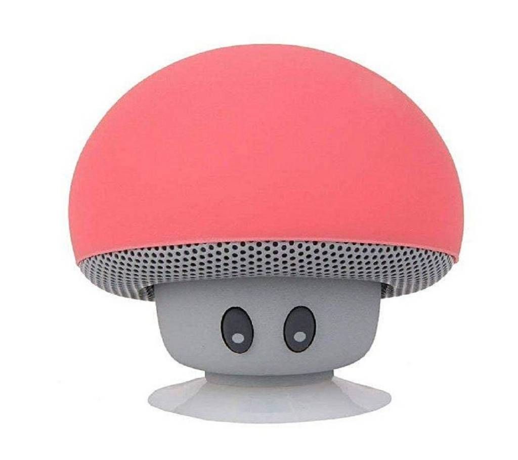 Wireless Mini Portable Mushroom Stereo Bluetooth Speaker - Pink