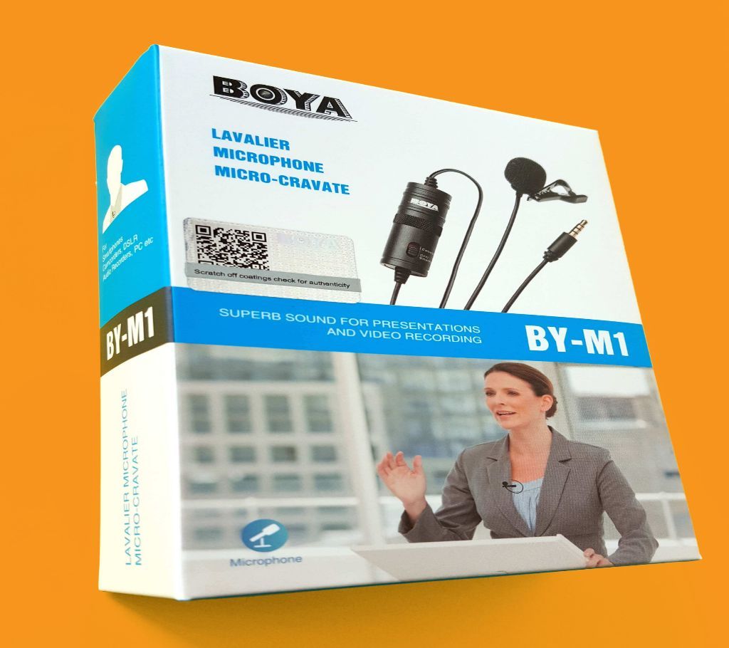 Clip Microphone- BOYA BY-M1 For PC, DSLR And Smartphone- Best For YouTube