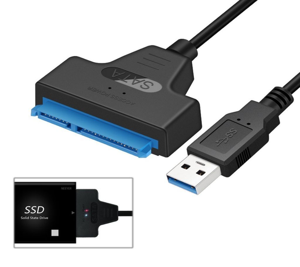 Portable USB 3.0 To SATA 2.5 Inches Hard Drive HDD SSD Adapter 22Pin Converter