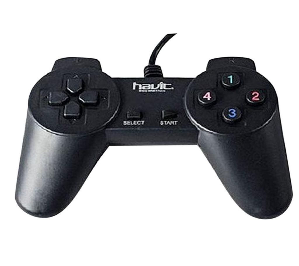 HV-G69 USB Game Pad with Vibration - Black