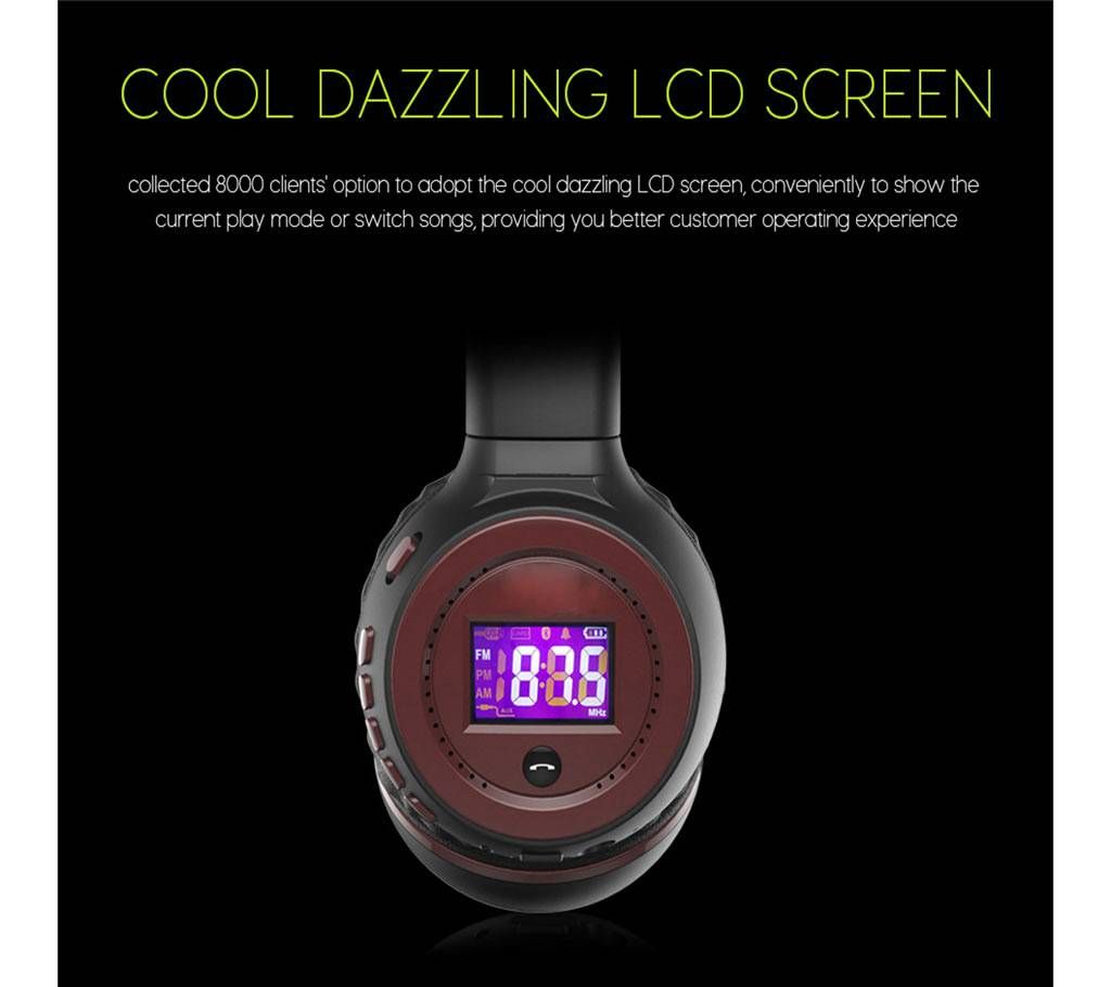 LED Display Wireless Bluetooth Headphone