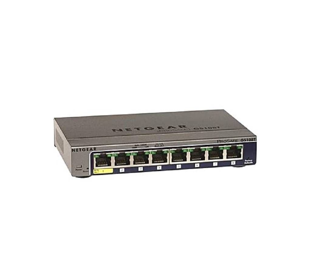 8-Port ProSafe Gigabit Manage Desktop Switch + 1 Port PoE Receive Lifetime Warranty