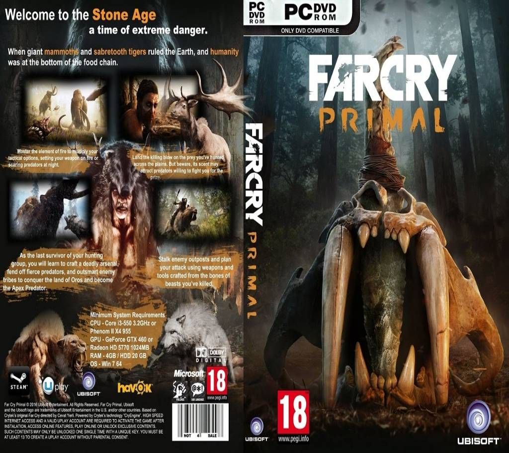 Far Cry Primal PC DVD