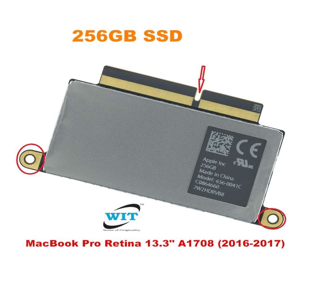 256GB SSD for MacBook Pro Retina 13.3 A1708 Year 2016 2017 656-0041C 656-0044A 656-0076A 656-0041B 656-0067A