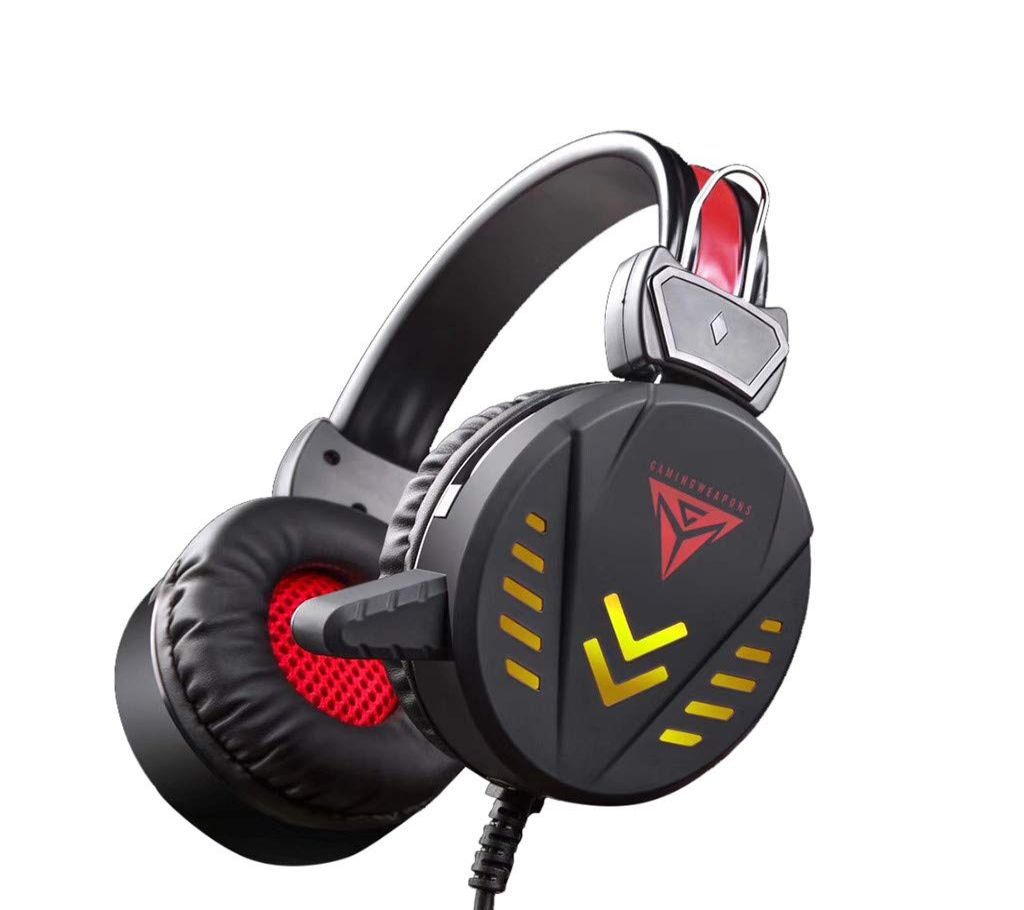 Headset Headphone Earphone A1 Gaming Headphones 3.5mm U Wired LED Light Stereo Headphone with Mic F PC