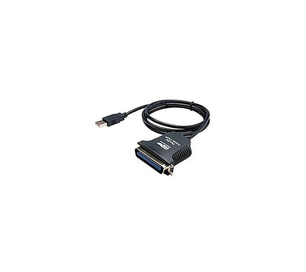 USB To Parallel Port Fast Adapter - Black