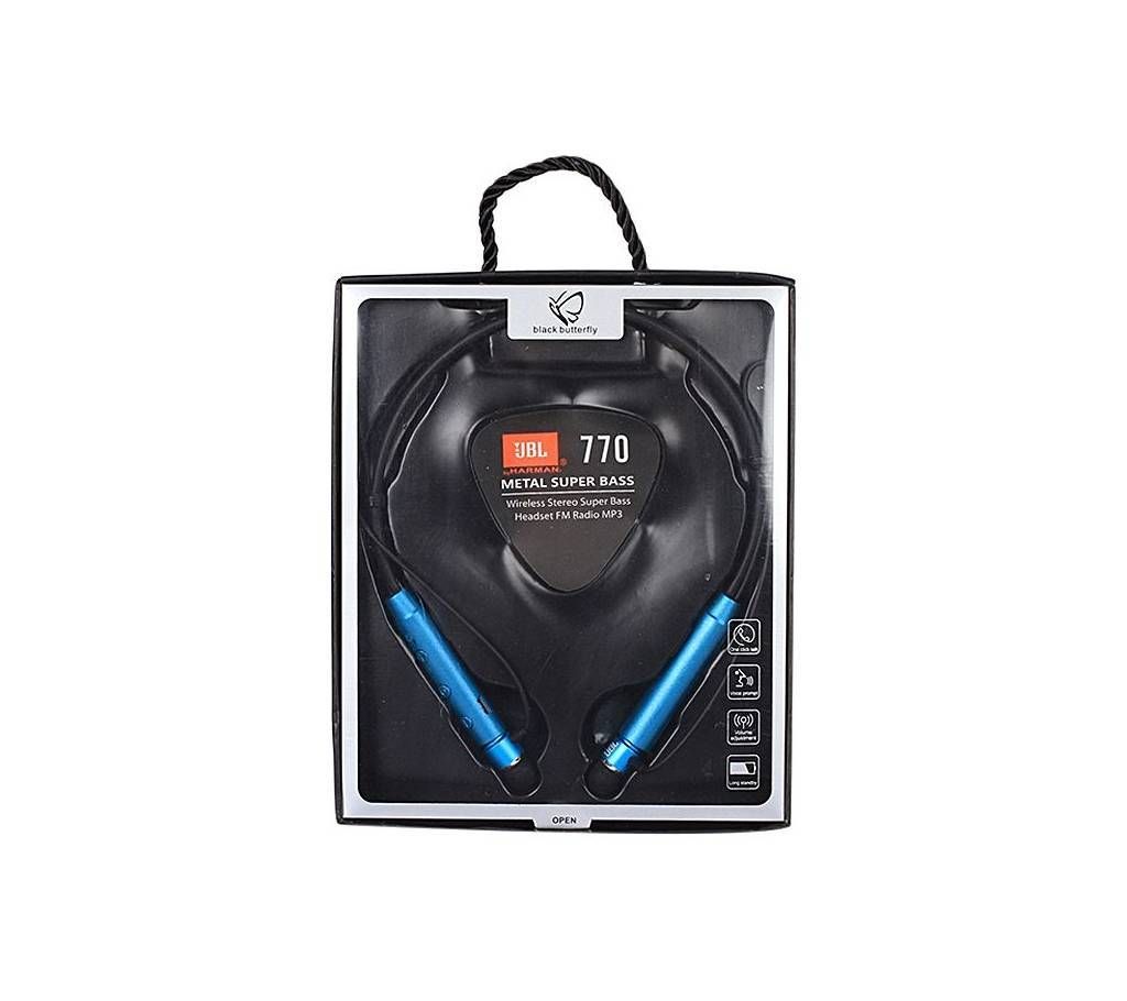JBL Metal Super Bass 770 Wireless Headset - Red/black /Blue