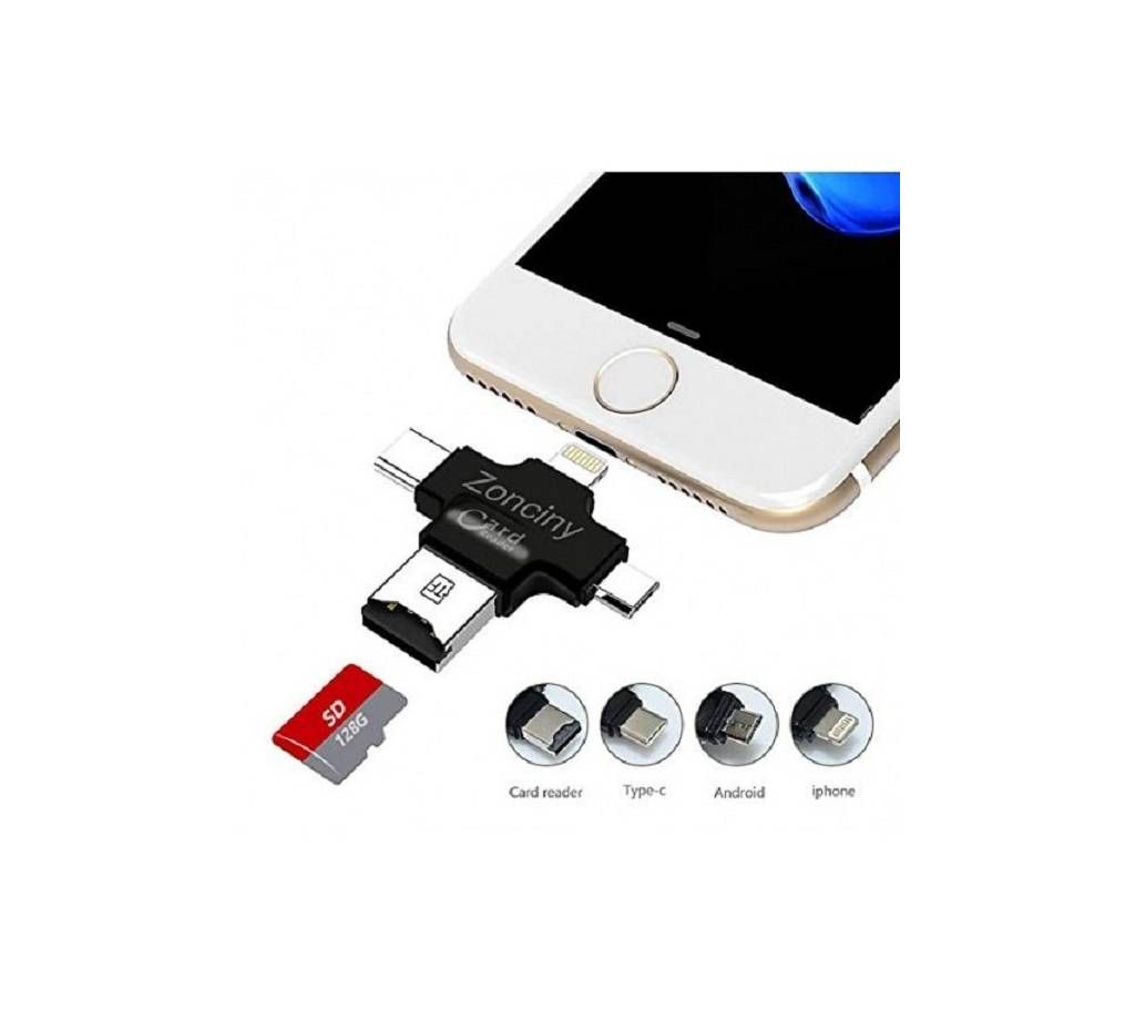 4 In 1 OTG Card Reader
