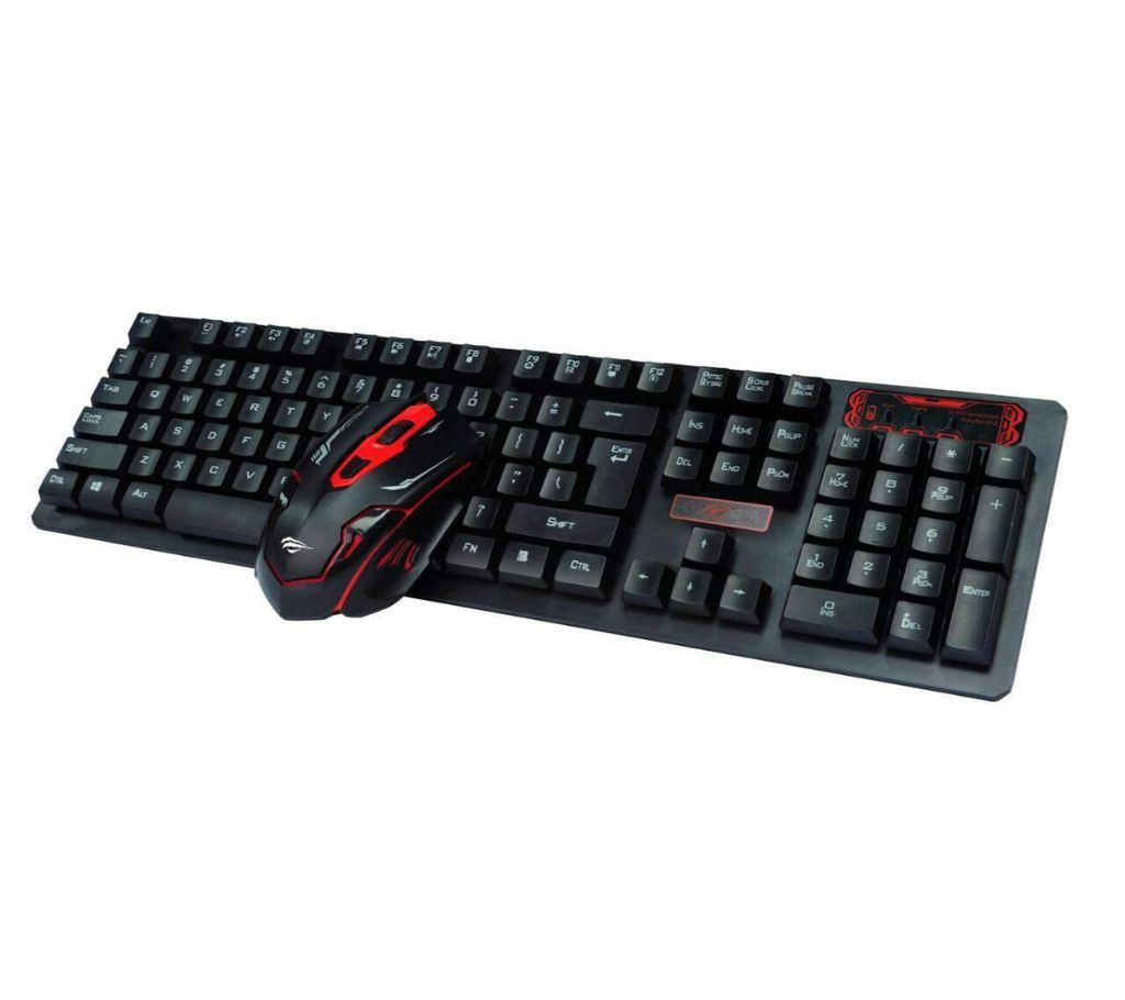 HV-KB585GCM -Wireless Gaming Keyboard and Mouse - Black