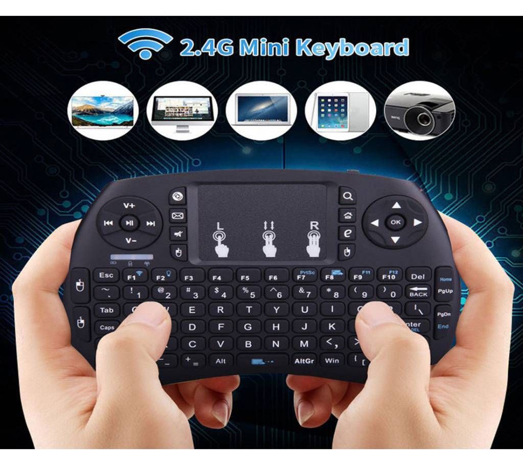 Mini Wireless Keyboard, Mouse & Pointer