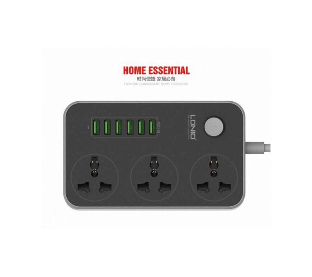 LDNIO 3-Outlet Surge Protector Power Strip 