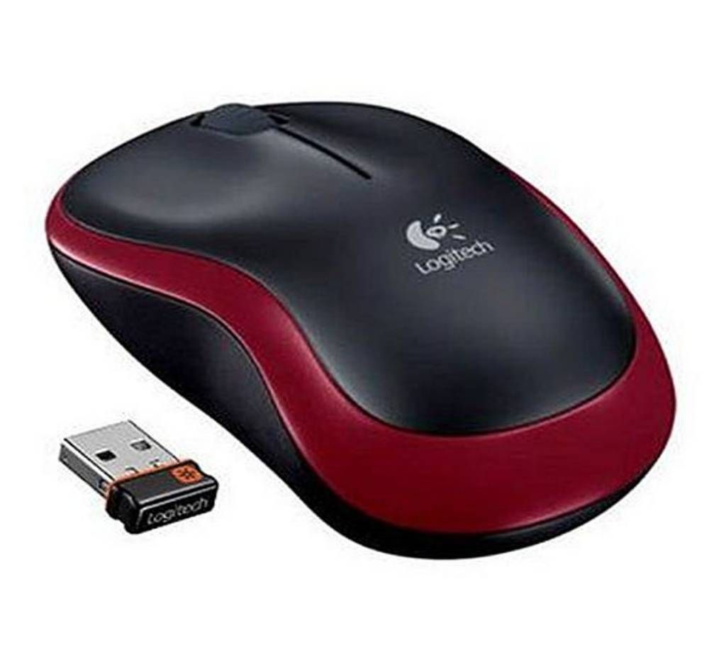 LOGITECH M185 WIRELESS MOUSE - RED