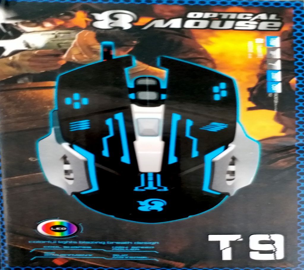 T9 7 Button LED Optical Mouse