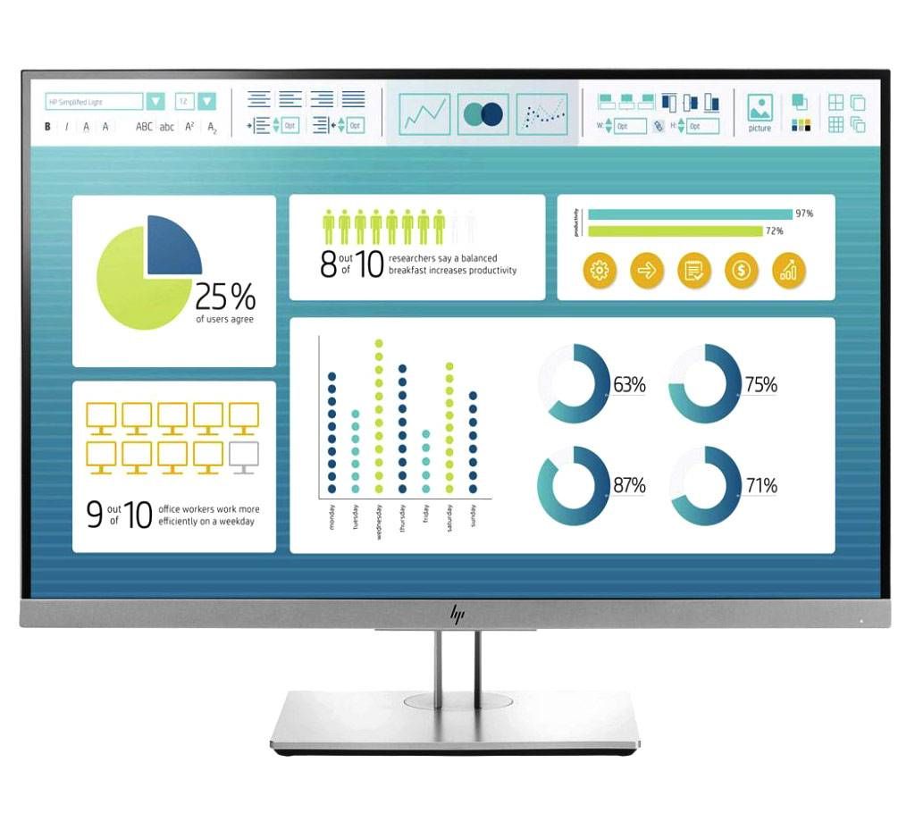 HP 27 Inch EliteDisplay E273  Monitor Full HD