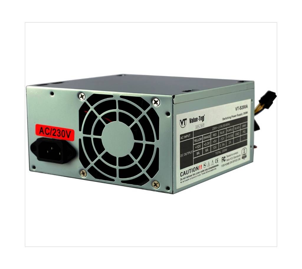 Value-Top Real 200W PSU 2 Years Warranty