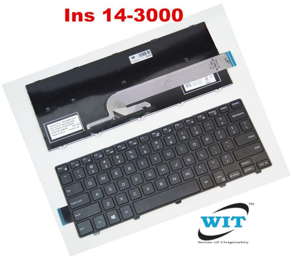 Dell Inspiron 14 3000 series 3443 3451 3452 3458 3441 3442 3443, Vostro 14-3000 series 3445 3458 3446D 3459 keyboard with Frame
