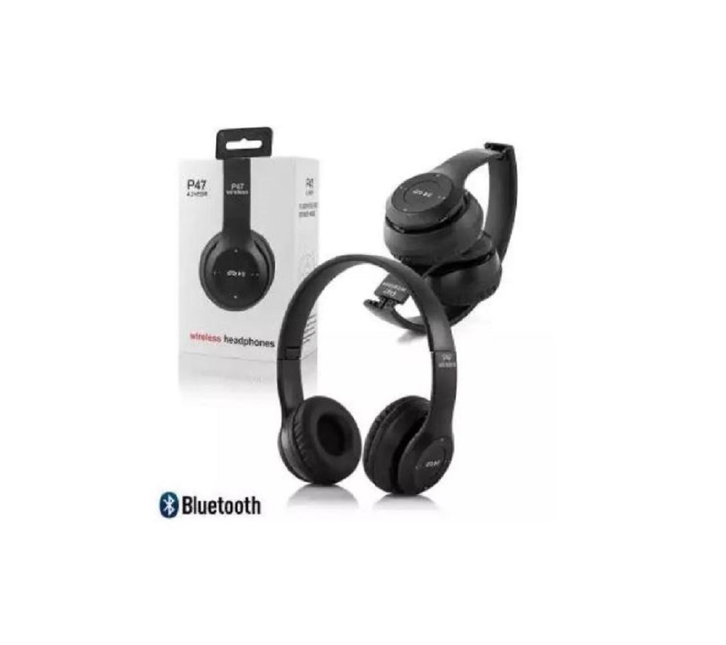 Wireless Bluetooth Headphone P47 Stereo Earphone with SD Card Slot 2020