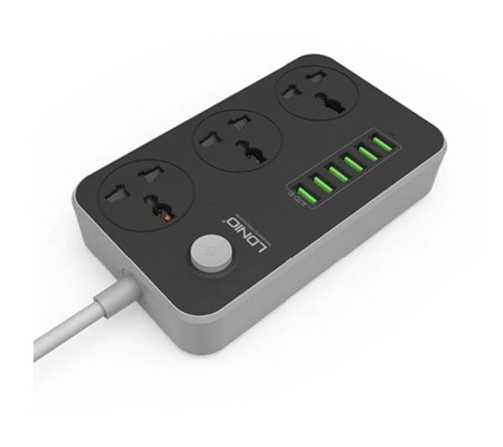 LDNIO SC3604 3-Outlet Surge Protector Power Strip 