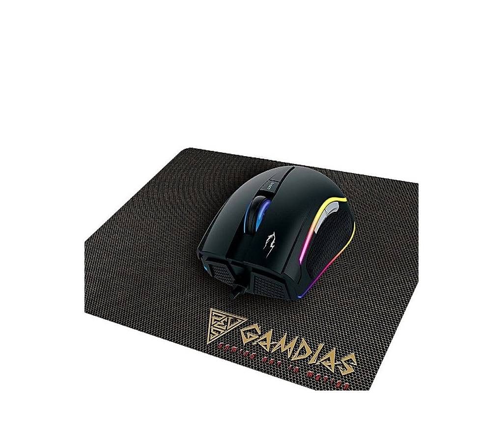 Gamdias Wired Optical Lighting Gaming Mouse ZEUS E1 - Black